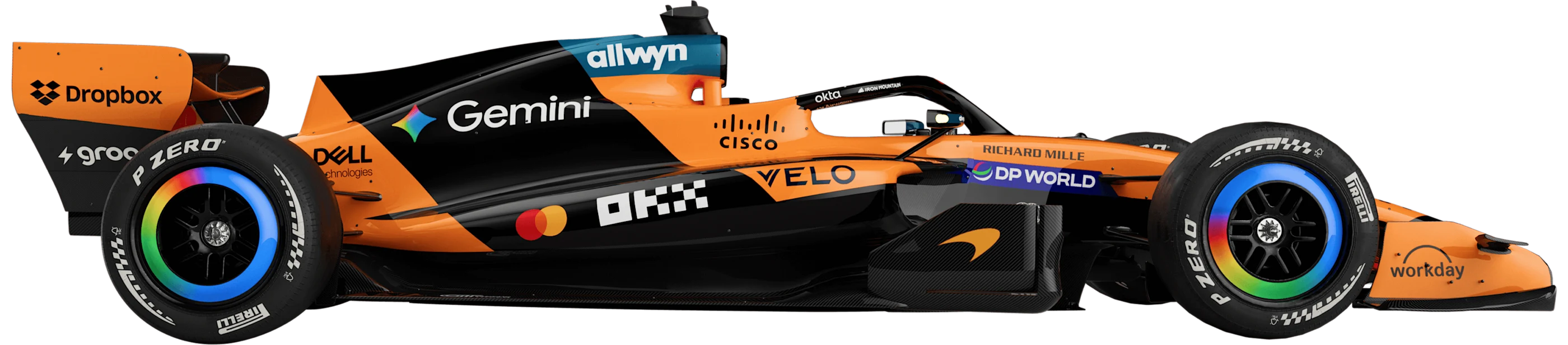 The 2026 McLaren MCL40, right side